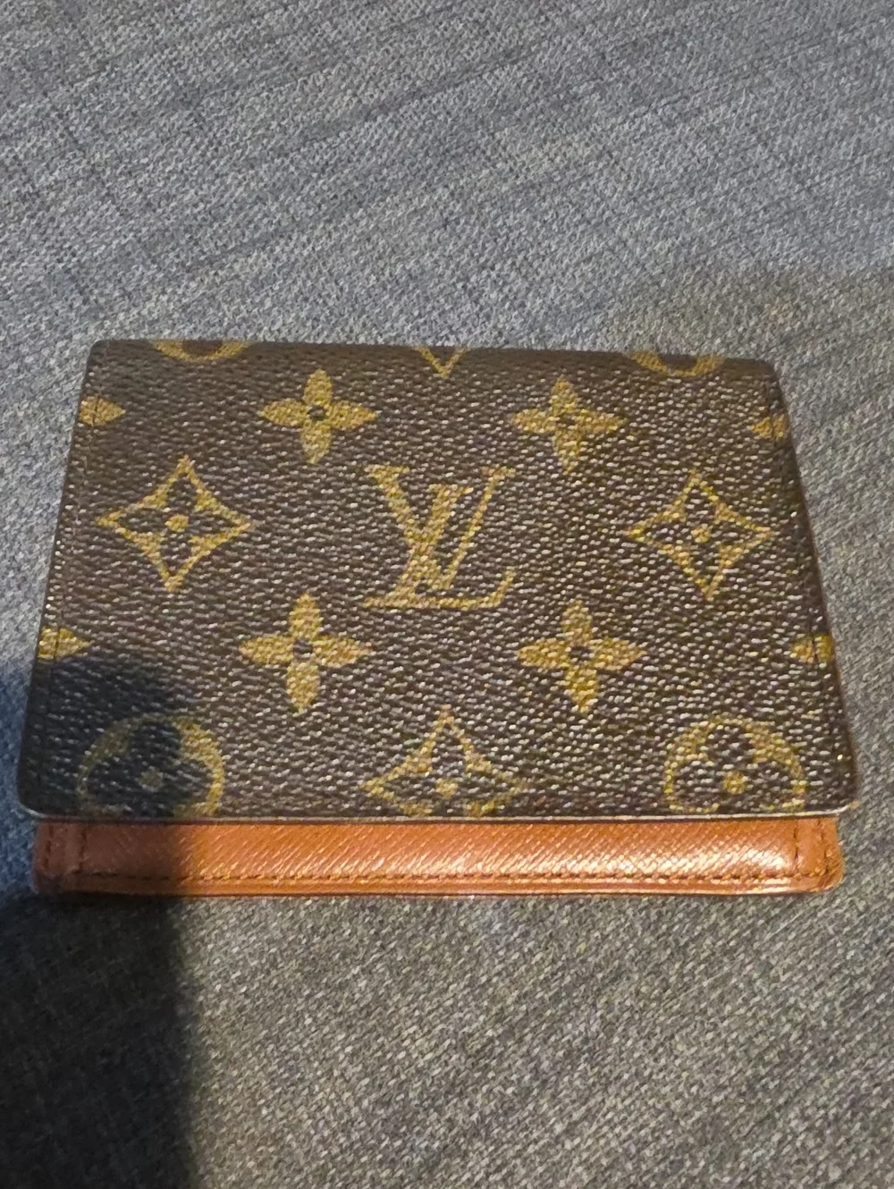 Louis Vuitton Brown & Tan Monogram Card Holder